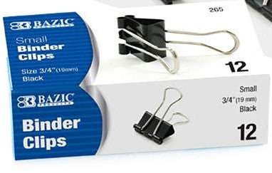 Bazic Binder Clips 12 Pack