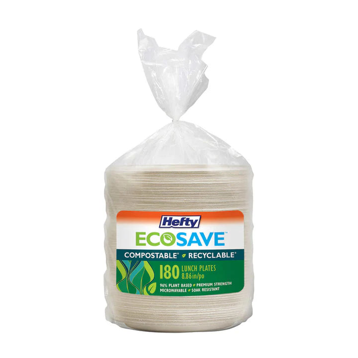 Hefty EcoSave Luncheon Paper Plates 180pk