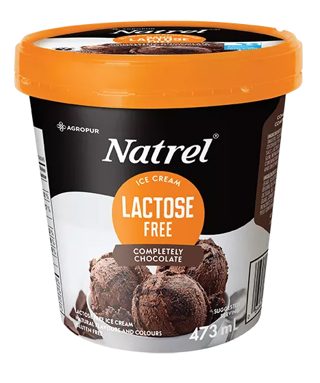 Natrel  Completely Lactose Free Chocolate Ice Cream  473ml