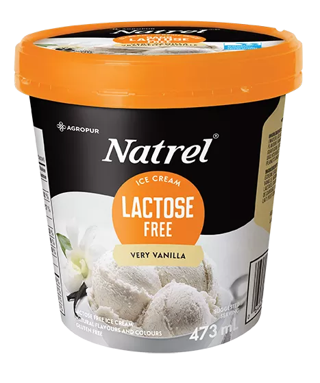 Natrel Very Vanilla Lactose Free Ice Cream 473ml