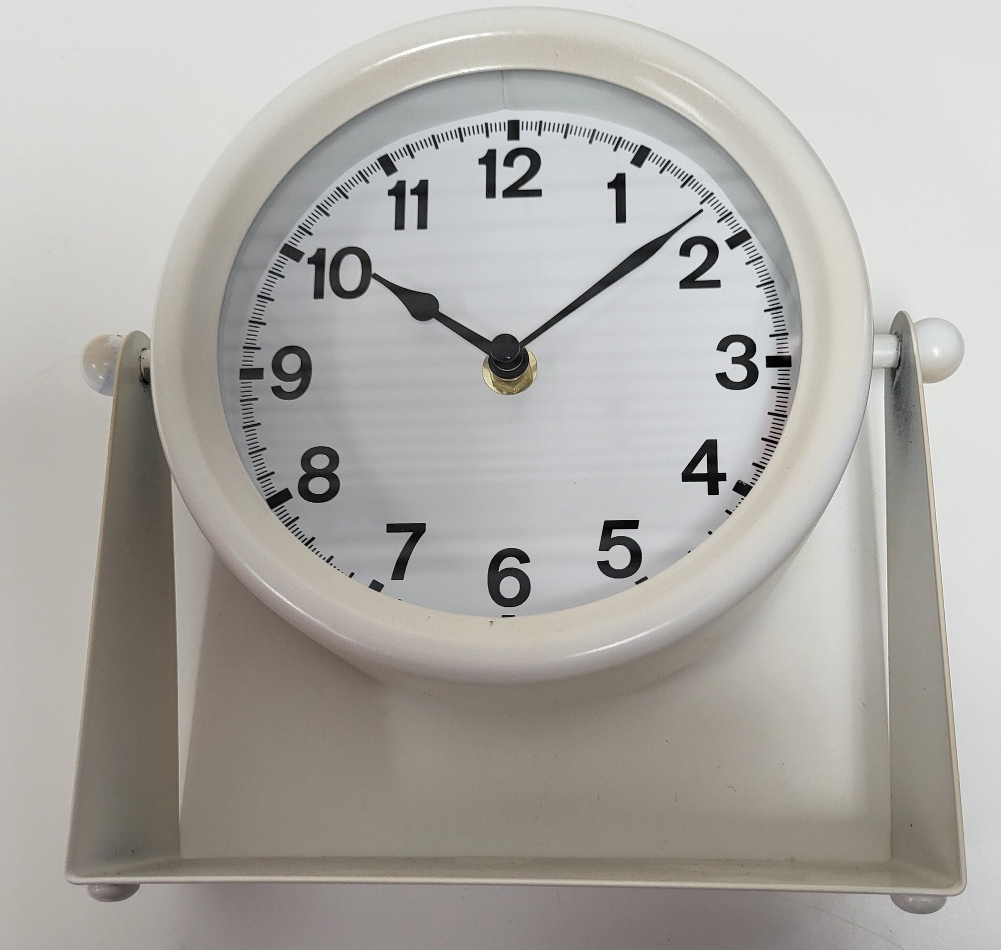 Cream Table Clock