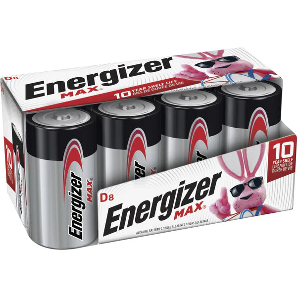 Energizer Max D Batteries 8pk