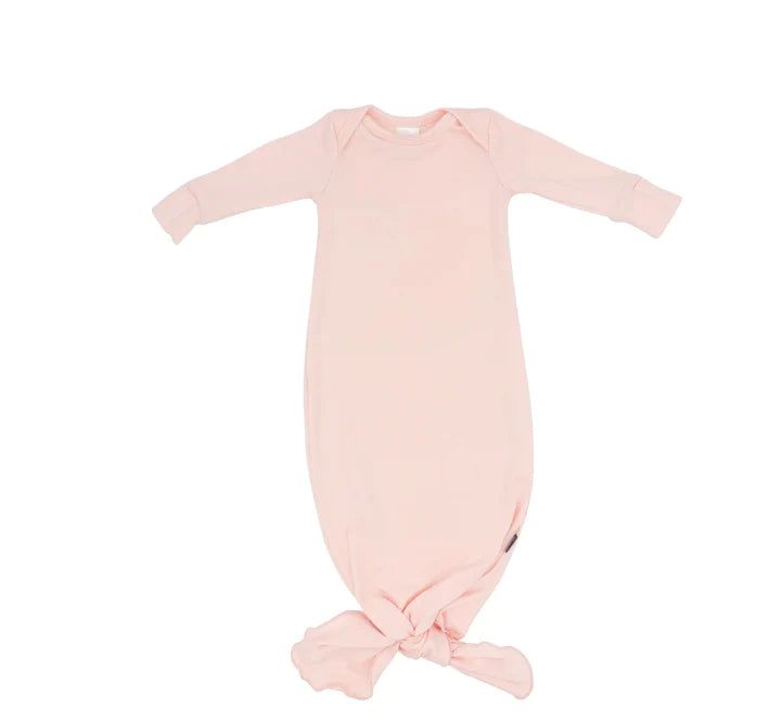 Pretty Laundry Blush Knotted Gown - 0-6 months