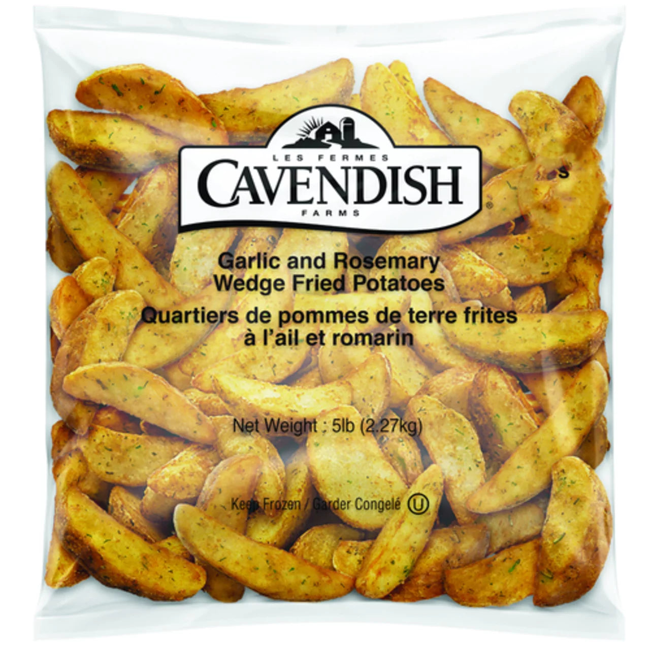 Cavendish Farms Frozen Garlic & Rosemary Wedges 2.27kg