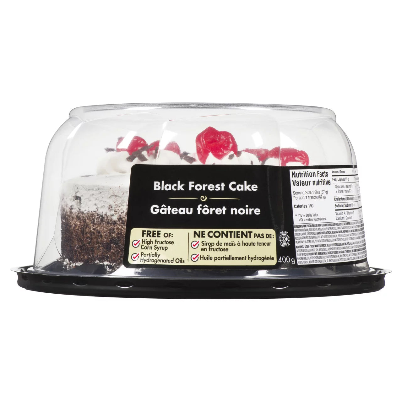 Charlotte's Frozen Black Forest Cake 400g