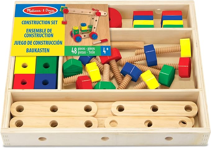 Melissa & Doug Wooden Construction Set in a Box