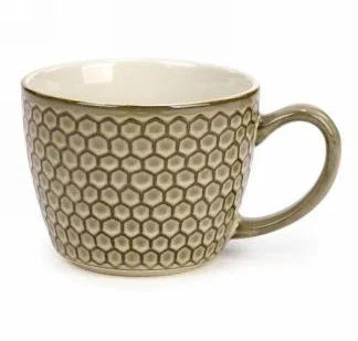 Cream Textured Ceramic Mug