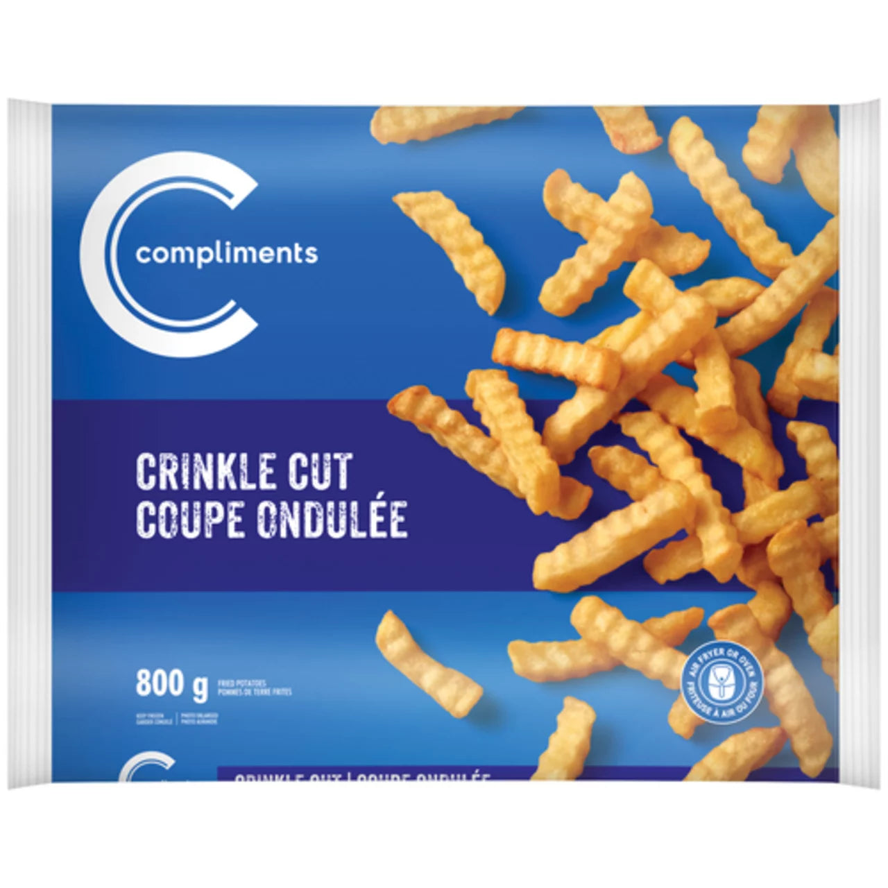 Compliments Frozen Crinkle Cut Fried Potatoes 800g