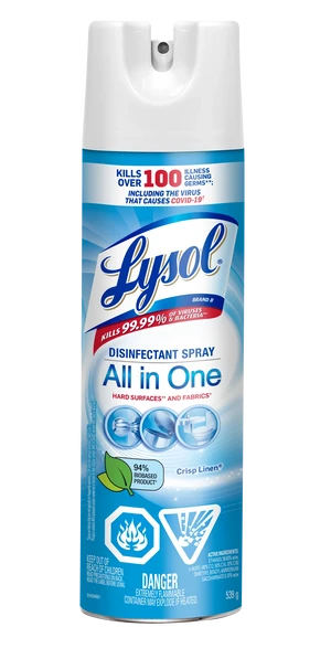 Lysol Crisp Linen  Disinfectant Spray 539g