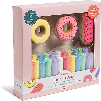 U Play Washable Donuts And Chalk Playset