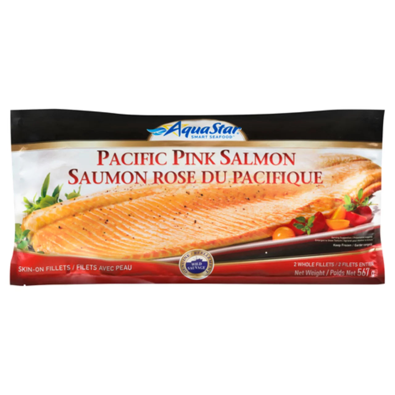 Aqua Star Frozen Pacific Pink Salmon Fillets 567g