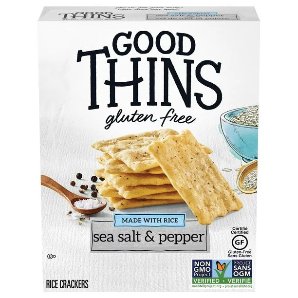 Christie Good Thins Rice Sea Salt & Pepper Crackers 100g