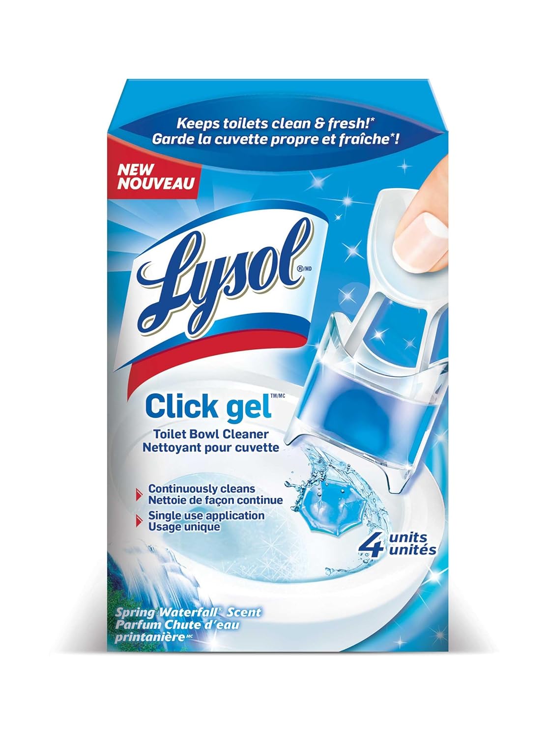 Lysol  Click Gel  Toilet Bowl Cleaner 4pk