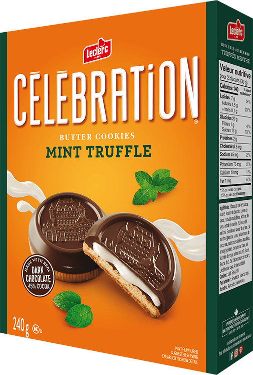 Leclerc Celebration Mint Truffle Butter Cookies 240g