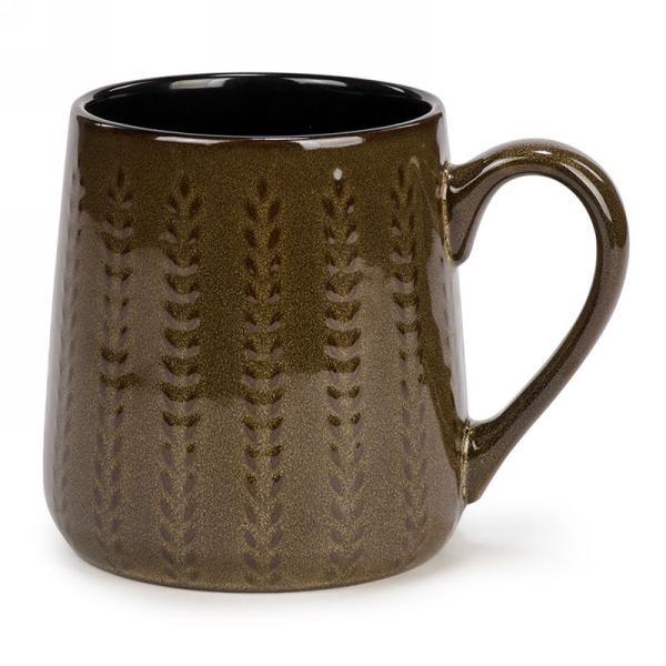 Large Brown Ceramic Mug