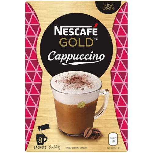 Nescafe Gold Instant Cappuccino Flavored Coffee Mix 8 x 14 g