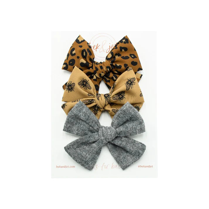 bek&jet Oh Honey 3 Pack Headband Midi Bows