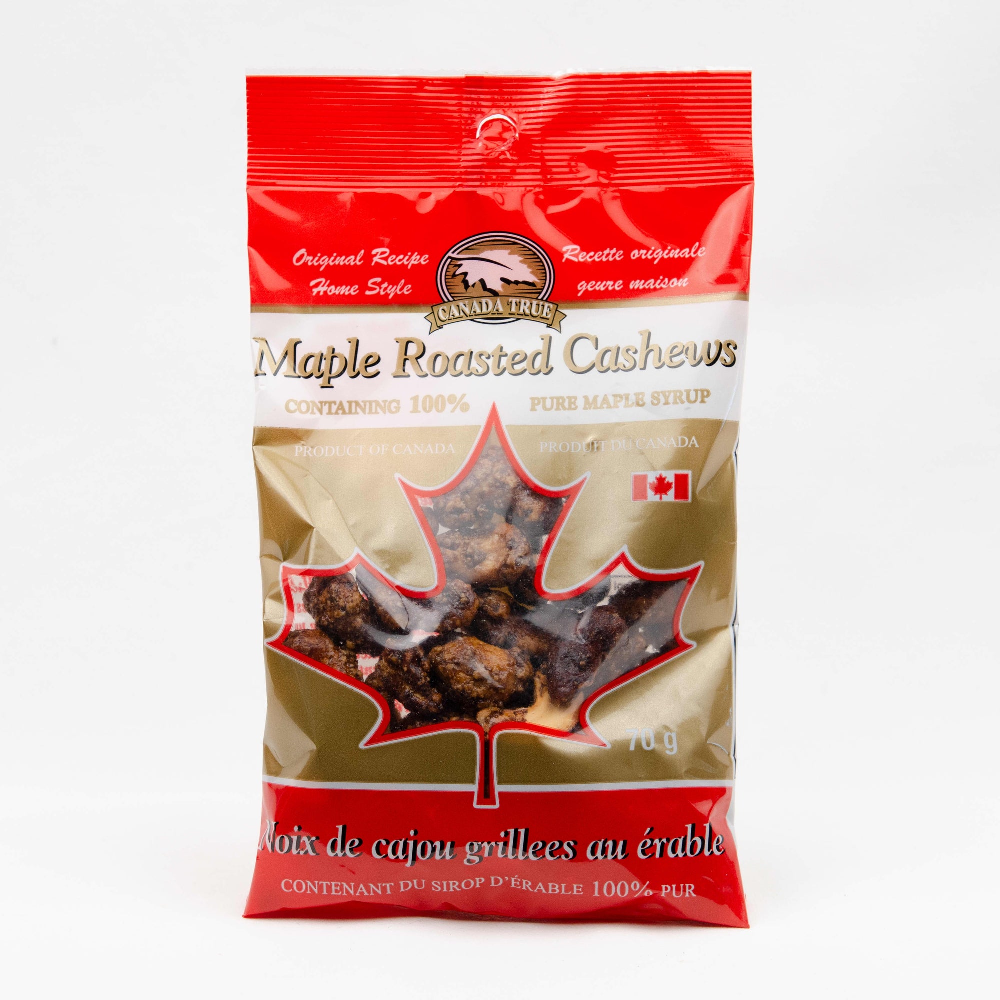 Canada True Maple Roasted Cashews 70g