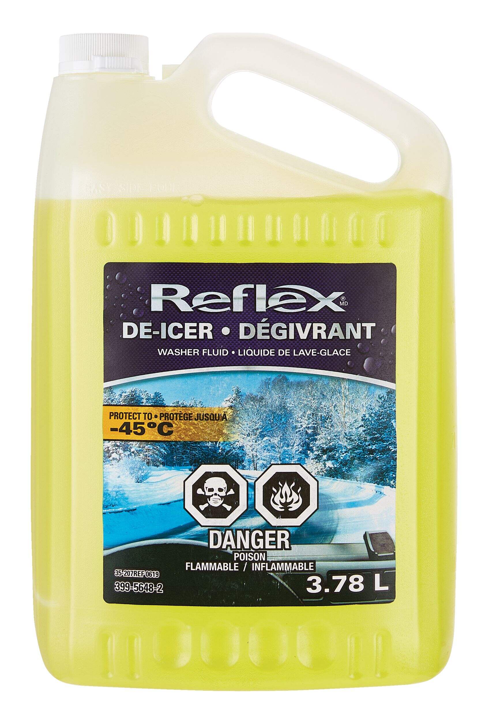 Reflex De-Icer Windshield Washer Fluid 3.78L