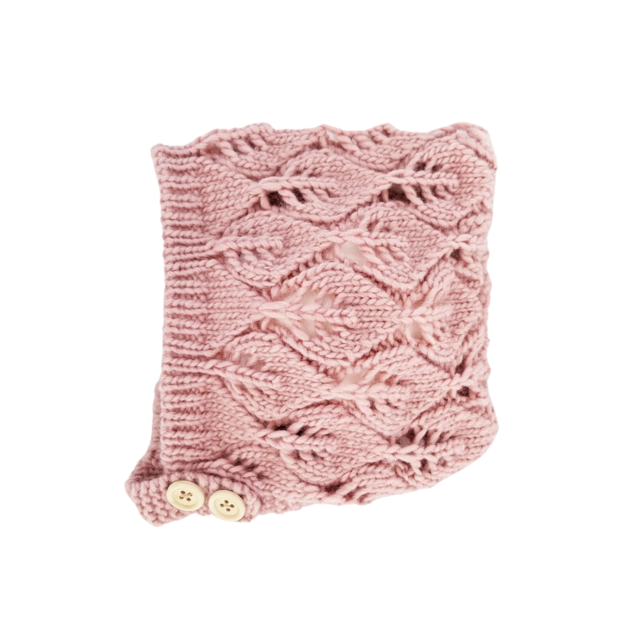 Huggalugs Leaf Lace Bonnet Rosy Pink 6-24M