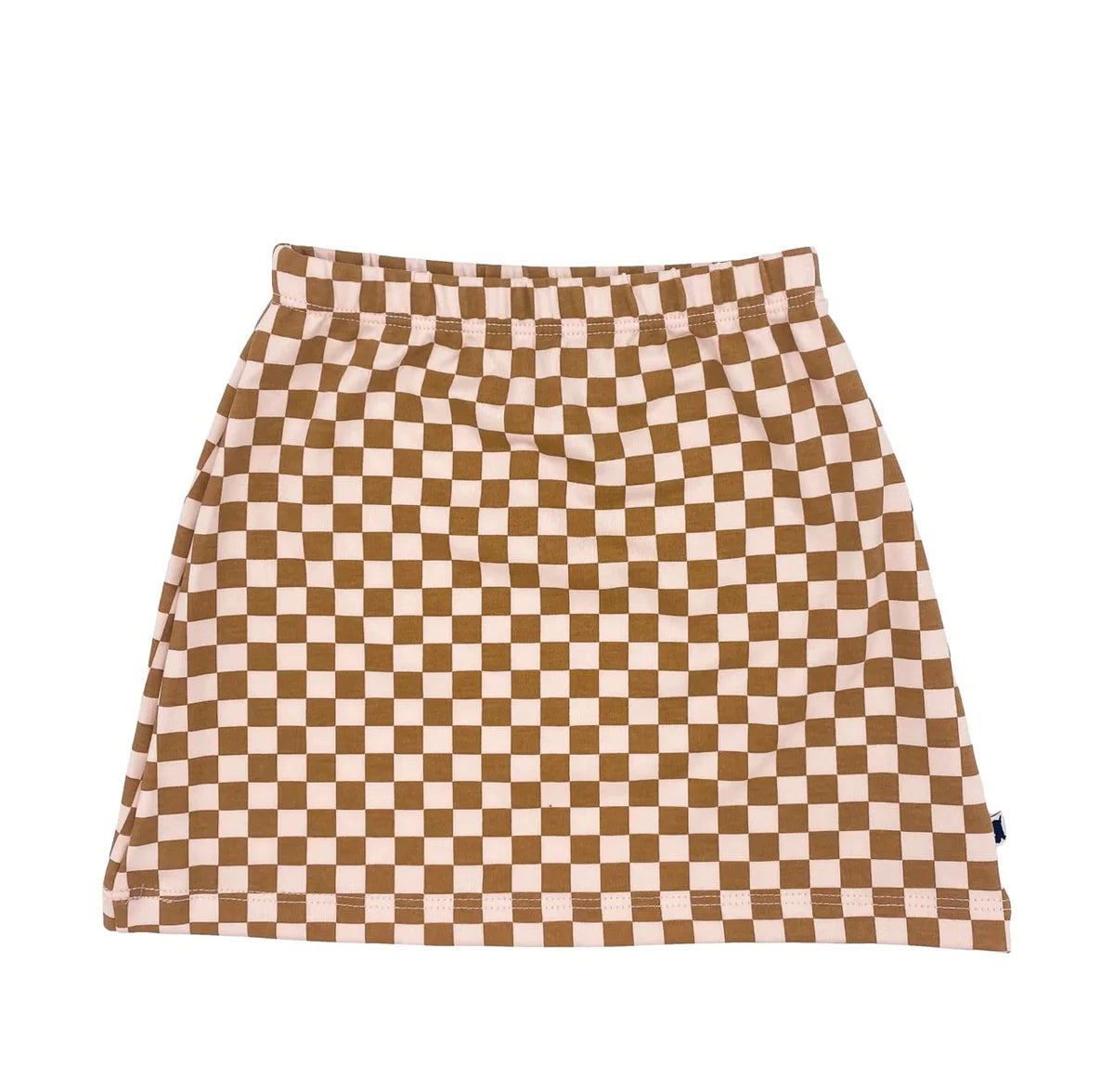 Little & Lively Blush Checkers Skirt - 1T-2T