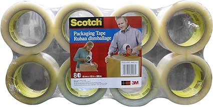 3M Scotch Packaging Tape 8pk