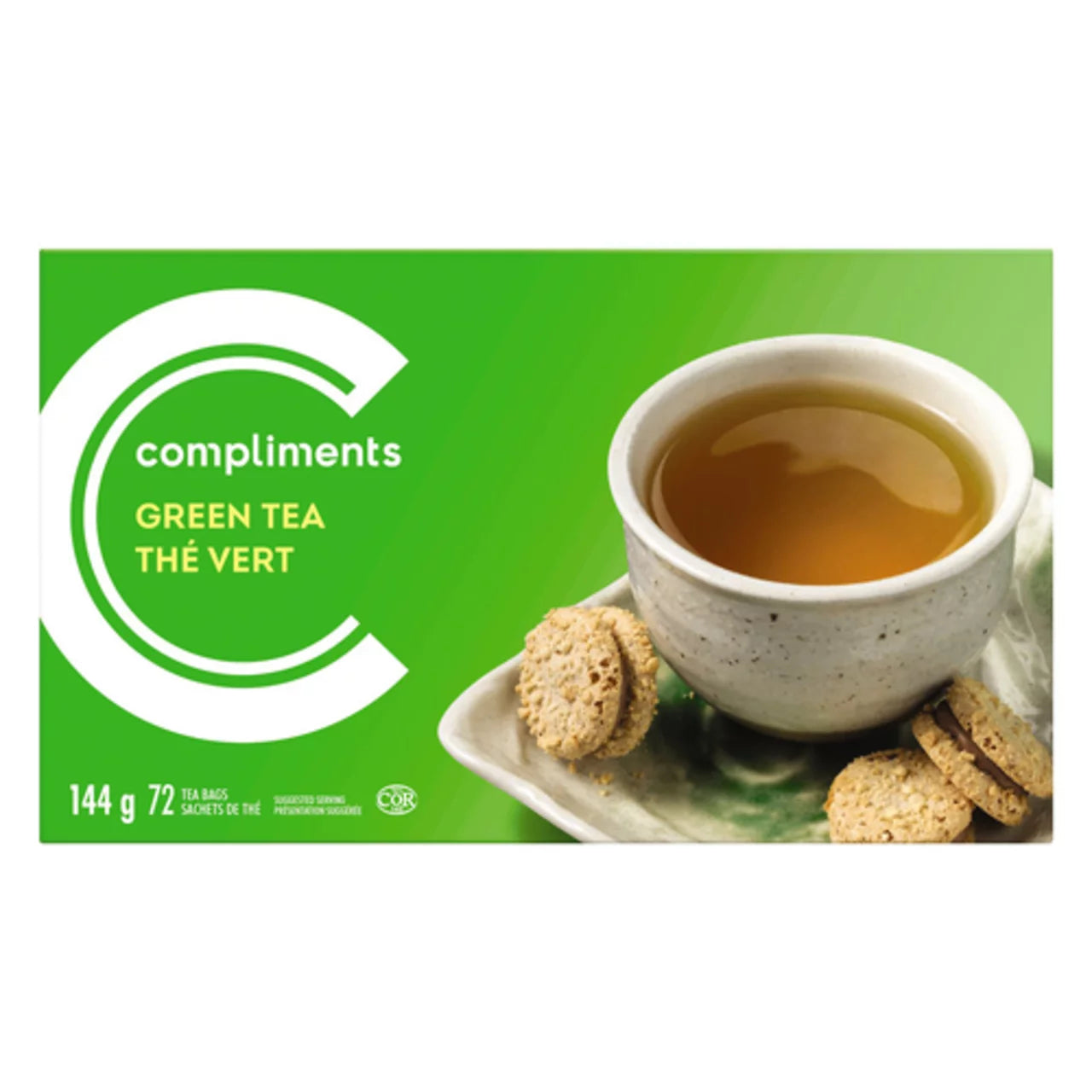 Compliments Green Tea Bags 72ct