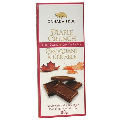 Canada True Maple Crunch Milk Chocolate Bar 100g