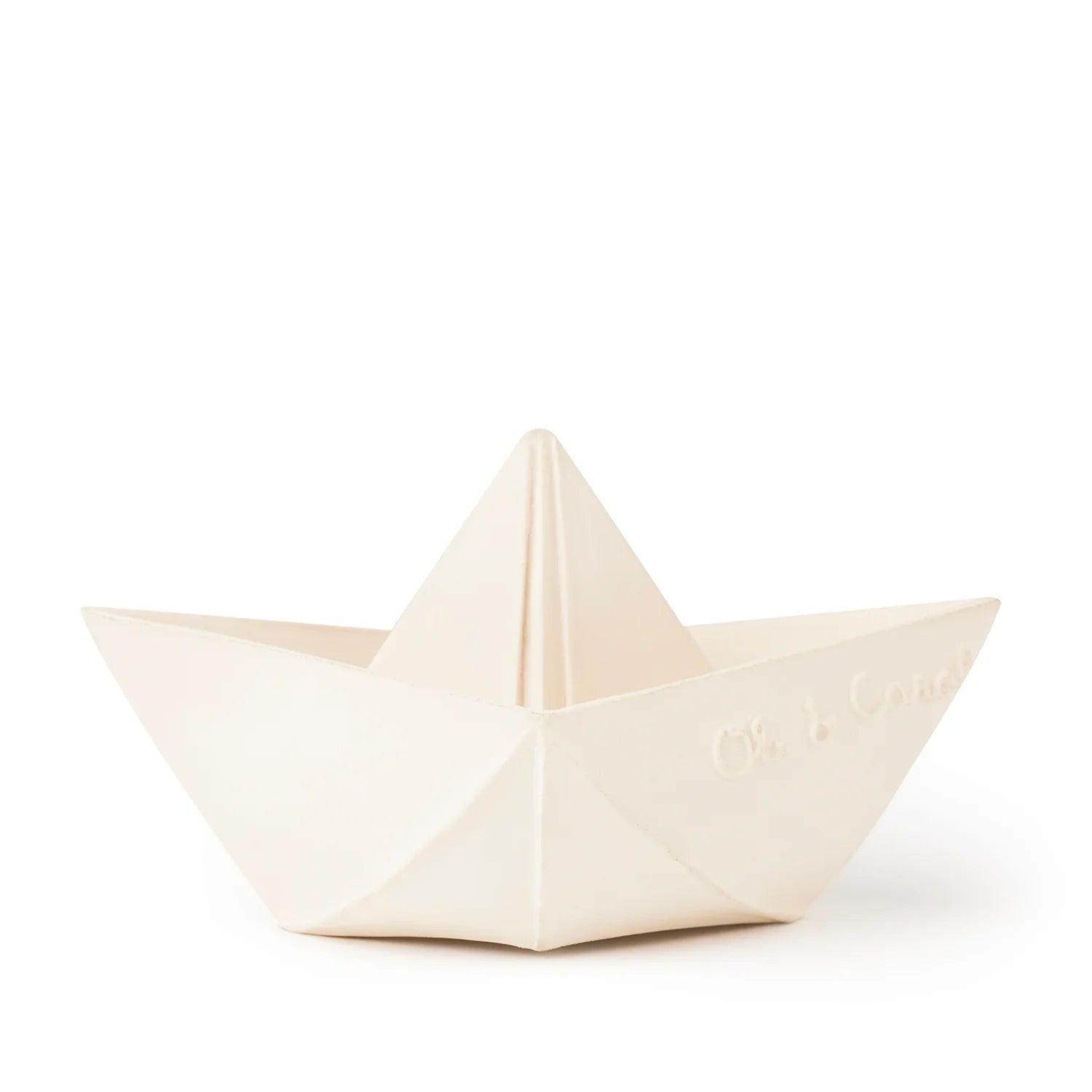 Oli & Carol Origami Boat White Bath Toy