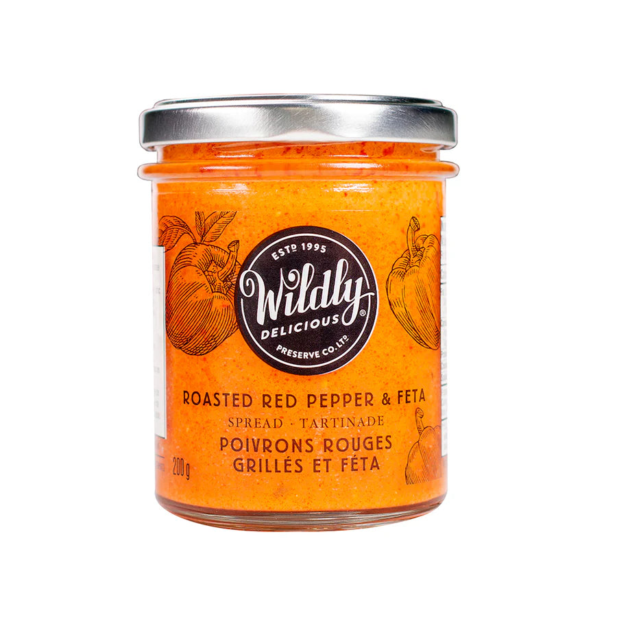 Wildly Delicious Roasted Red Pepper & Feta Spread 200g