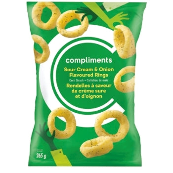 Compliments Sour Cream  & Onion Flavoured Rings 265g