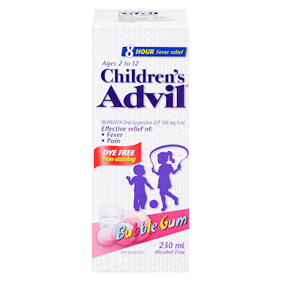 Advil Children's  Bubble Gum Flavor Dye Free Cough Syrup 230ml