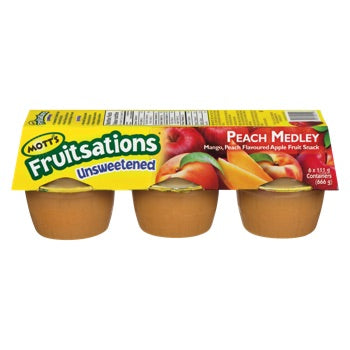 Mott's Fruitsations Unsweetened Peach Medley 6 x 111g