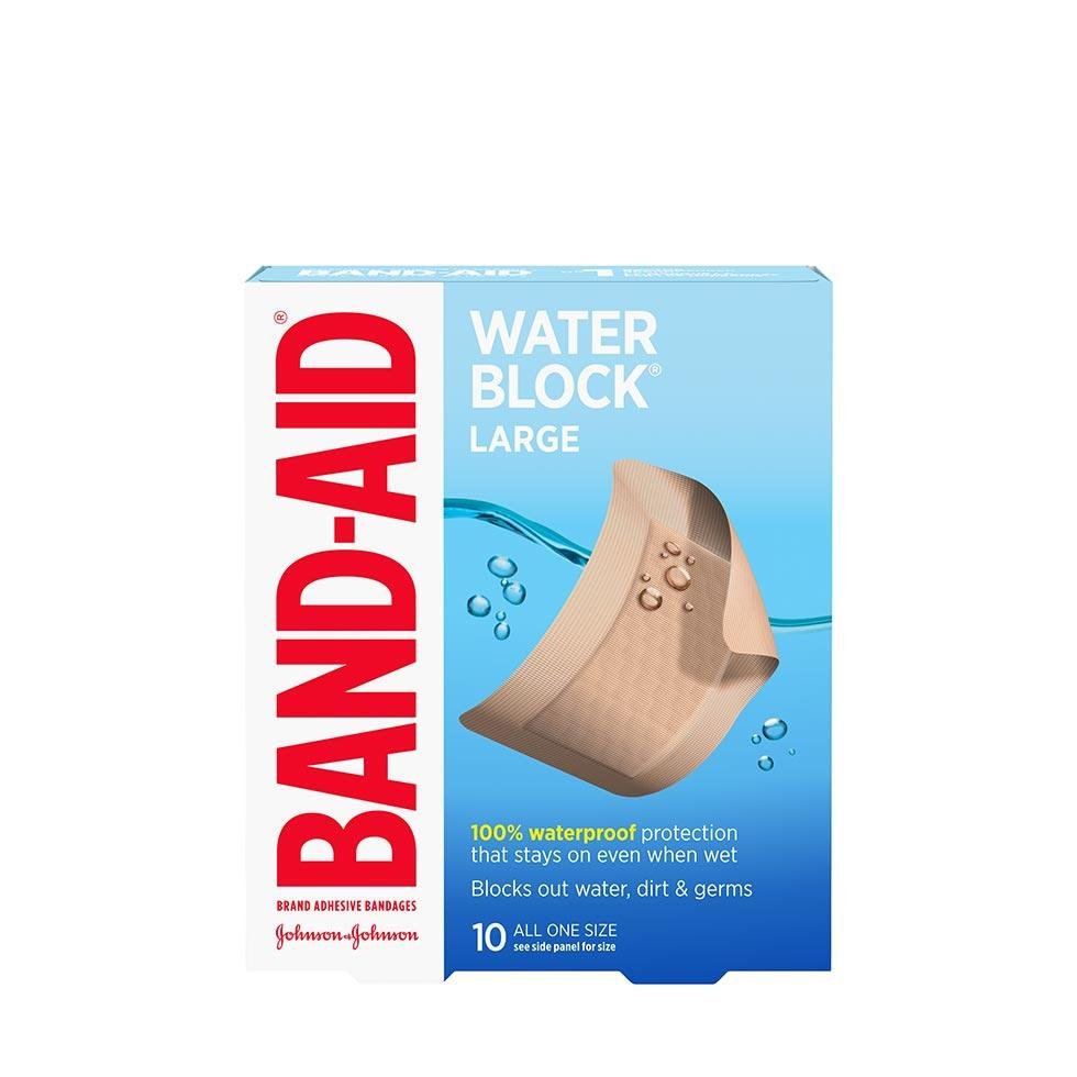 Band-Aid Water Block Large Bandages 10ct