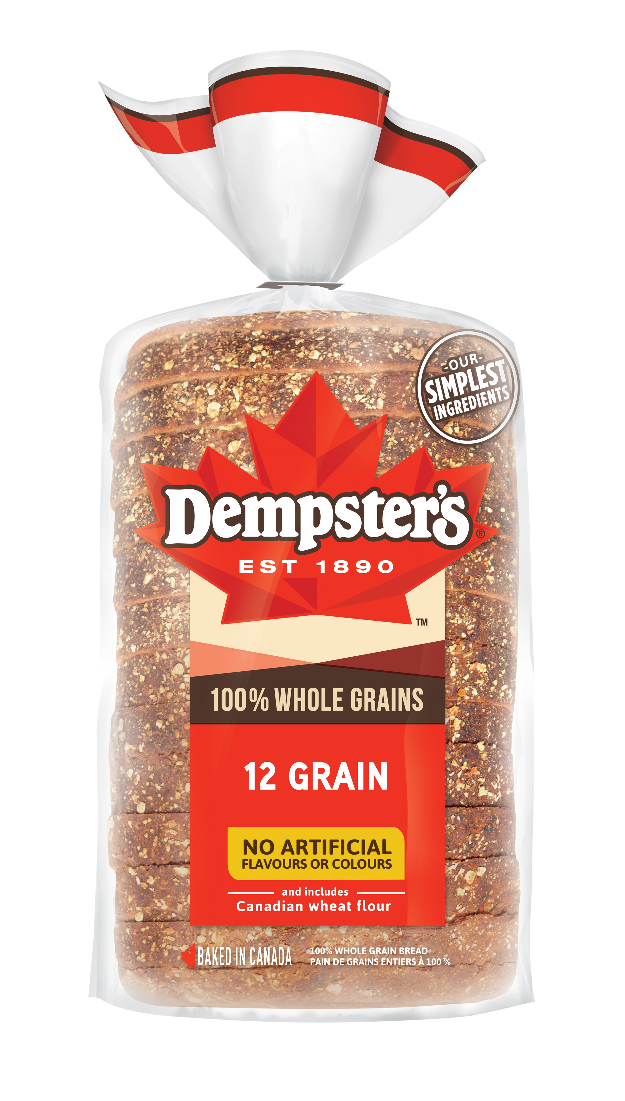 Dempster's  12 Grain 100% Whole Grains Bread 600g