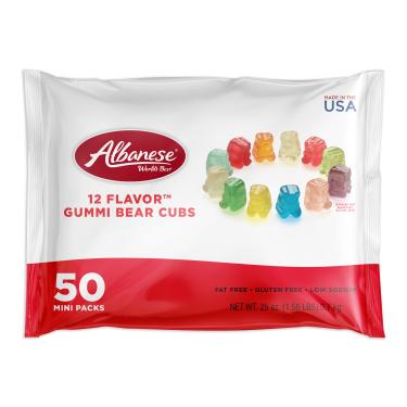 Albanese 12 Flavour Gummi Bear Cubs 50 x 1.56lb