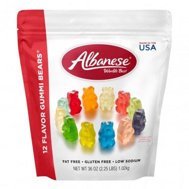 Albanese Gummi Bears Candies 12 Flavors 2.25 lbs