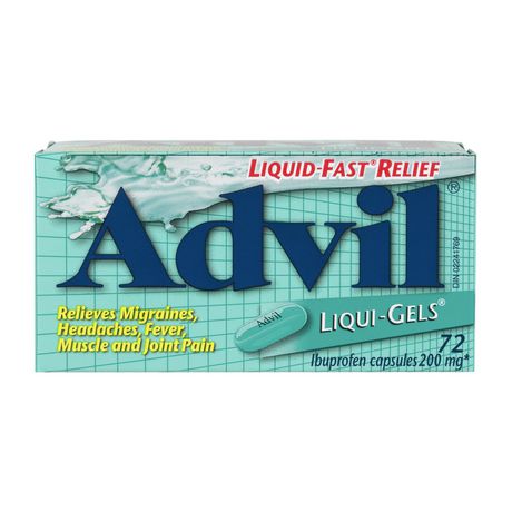 Advil Liqui-Gels 200mg Ibuprofen Capsules 72ct