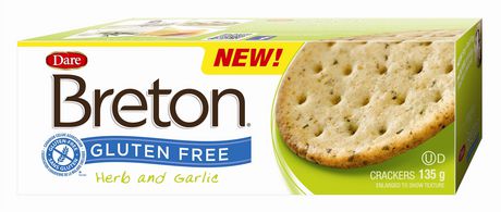 Dare Breton Gluten Free Herb And Garlic Cracker 135g