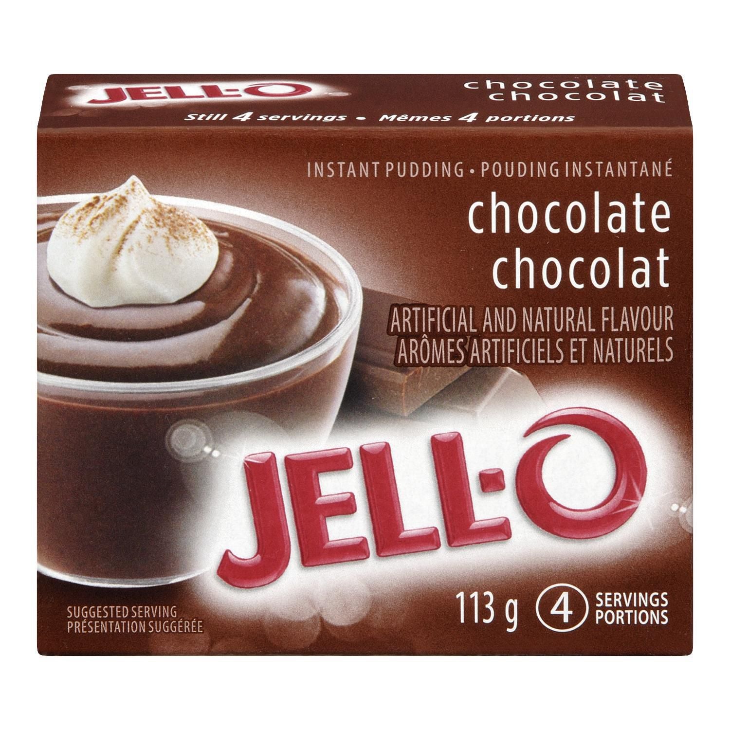 Jello Chocolate Instant Pudding Mix 113g