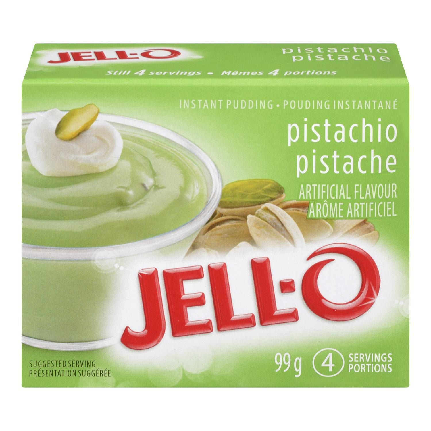 Jell-O Pistachio Instant Pudding Mix 99g