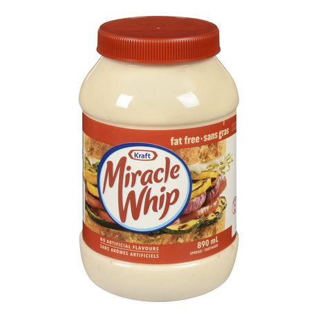 Kraft Fat Free Miracle Whip 890ml