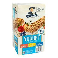 Quaker Assorted Yogurt Bars 34 x 1.19kg