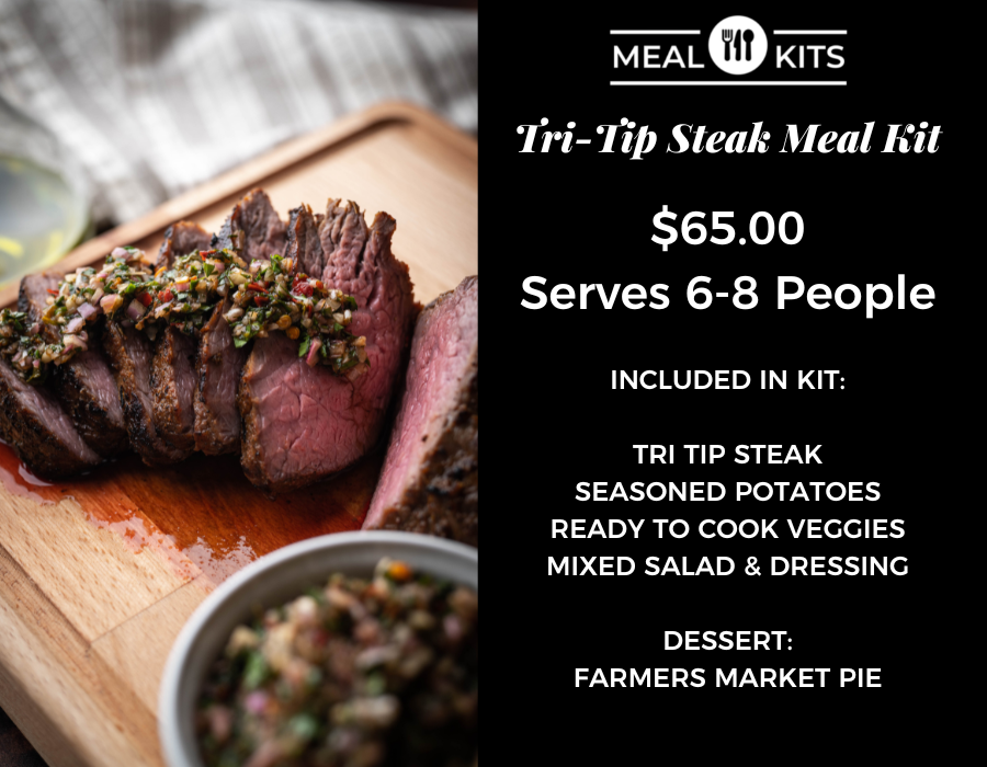 Tri-tip Steak Meal Kit Serves 6-8 people