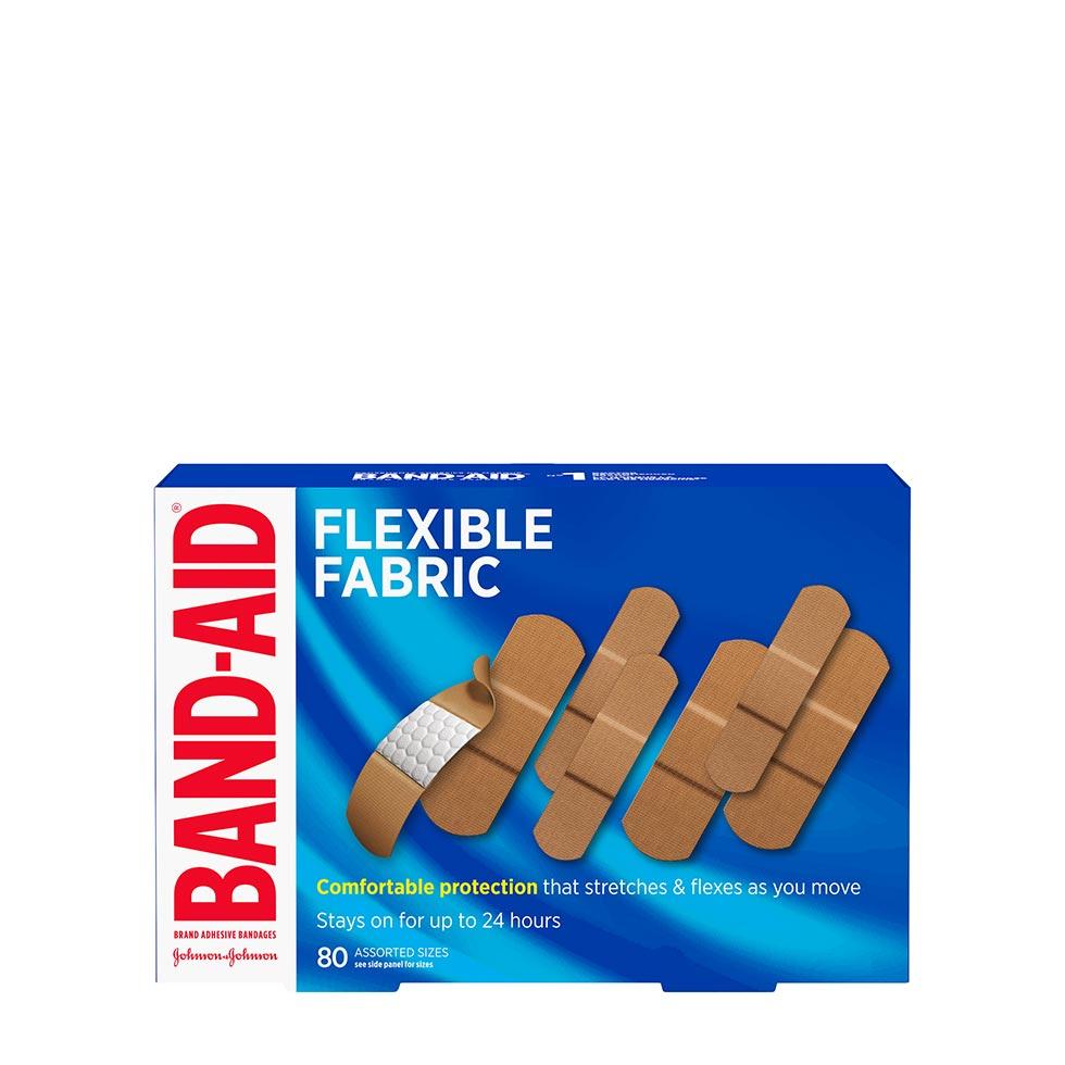 Band- Aid Flexible Fabric Assorted Bandages 80ct