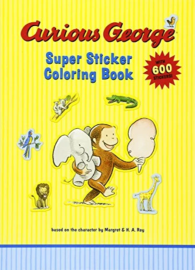 CURIOUS GEORGE Super Sticker Coloring Book