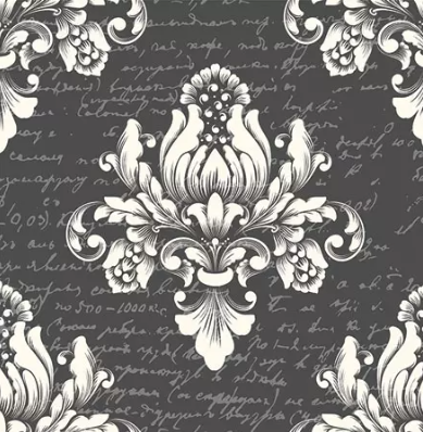 Paw Decor Black Gray Cocktail Napkins 20ct