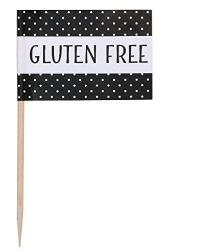 Gluten-free food flag picks, 50ct