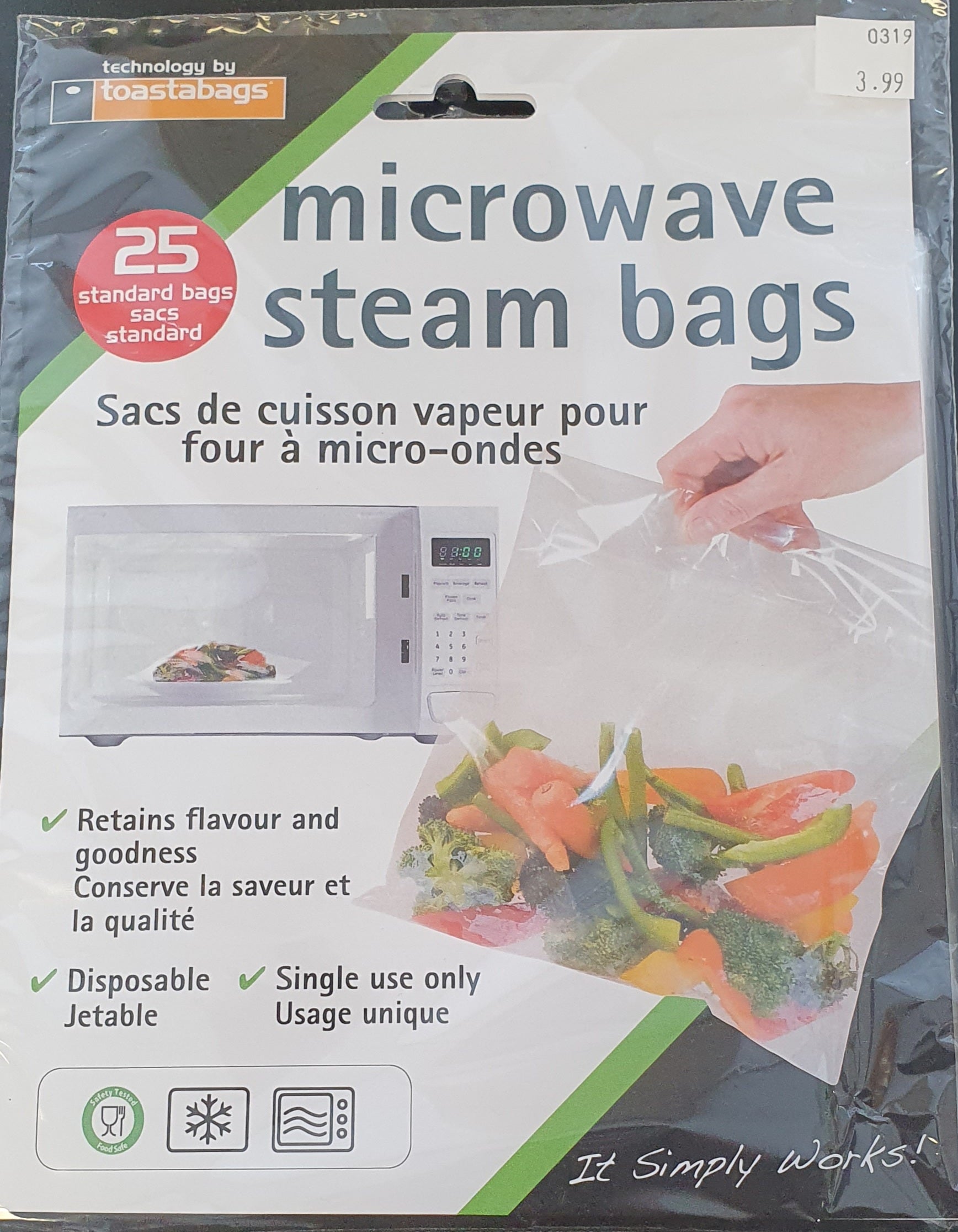 Toastabags Steam Bags Standard Microwave 25ct