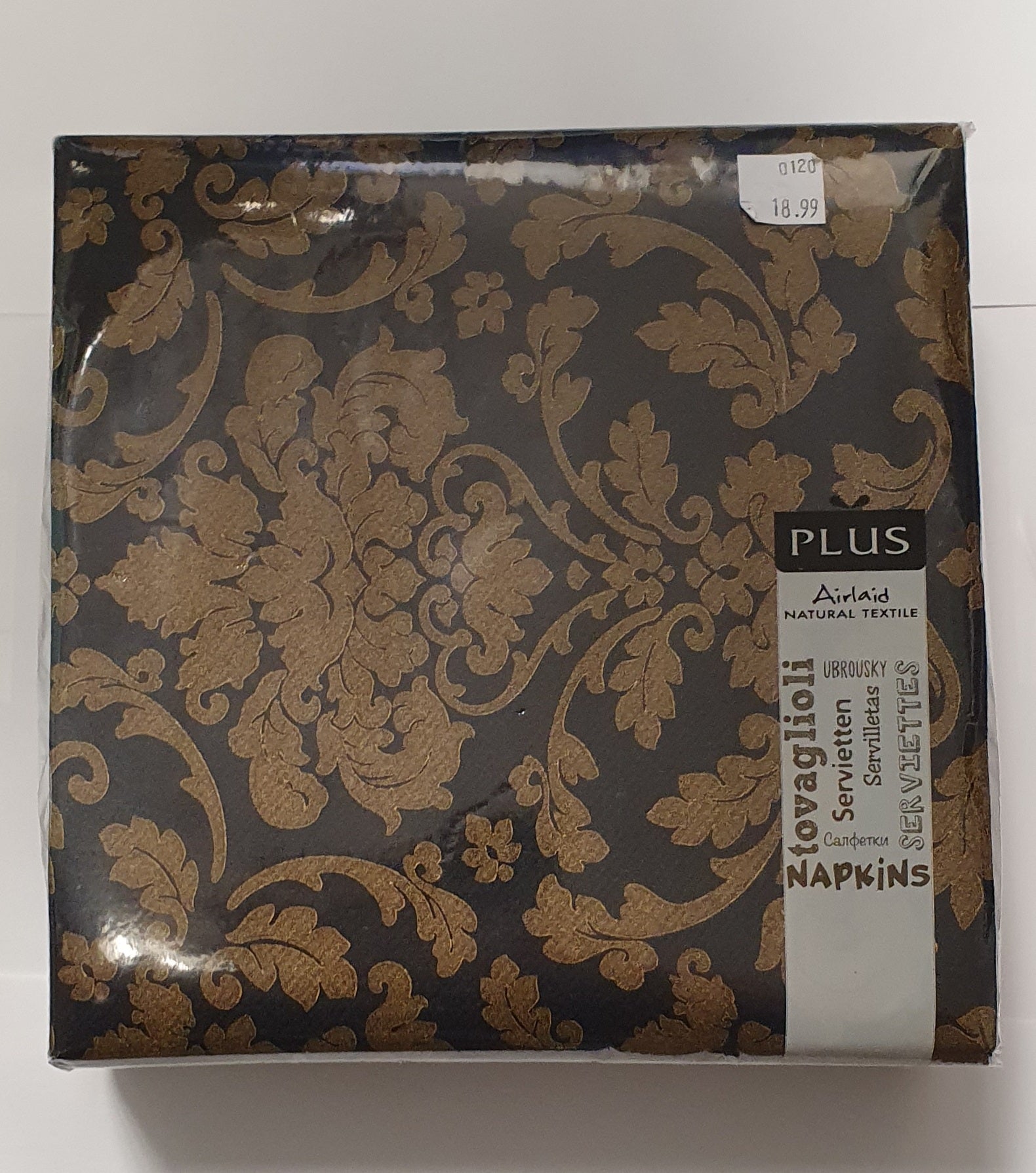 Airlaid Victoria Nero Napkins 50pk